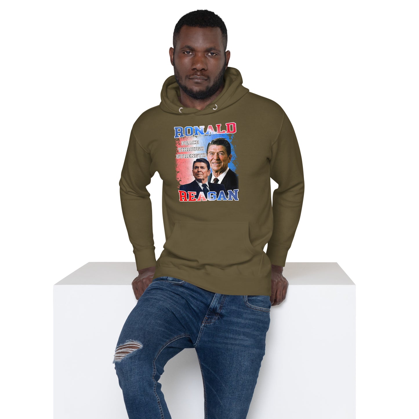Sweat à Capuche Unisexe - Ronald Reagan